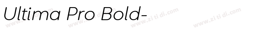 Ultima Pro Bold字体转换